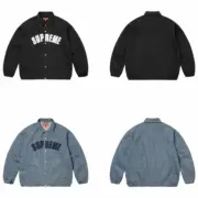 【預售】SUP 25SS Arc Denim Coaches Jacket 單寧刺繡貼布 牛仔夾克外套 黑色/牛仔藍：圖片 2