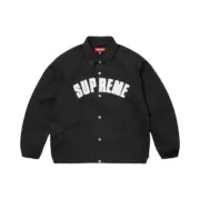 【預售】SUP 25SS Arc Denim Coaches Jacket 單寧刺繡貼布 牛仔夾克外套 黑色/牛仔藍：圖片 5