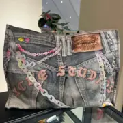 【現貨】【福利回饋】Acne Studios 24SS 塗鴉滿版dirtyfit 噴墨3D印花 托特包手提包單肩包：圖片 5