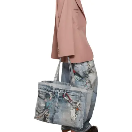 【現貨】【福利回饋】Acne Studios 24SS 塗鴉滿版dirtyfit 噴墨3D印花 托特包手提包單肩包