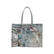 【現貨】【福利回饋】Acne Studios 24SS 塗鴉滿版dirtyfit 噴墨3D印花 托特包手提包單肩包：圖片 2