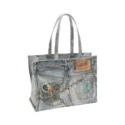 【現貨】【福利回饋】Acne Studios 24SS 塗鴉滿版dirtyfit 噴墨3D印花 托特包手提包單肩包：圖片 3