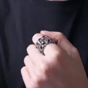 【現貨】Chrome Hearts Cemetery Ring 方形十字架墓戒 墓葬 白銅 925純銀 戒指 克羅心：圖片 6