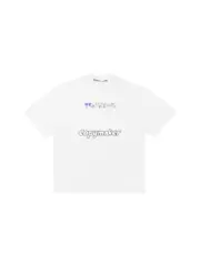 【現貨】Alexander Wang 25SS 模糊字母標語 短袖T恤 白色：圖片 6