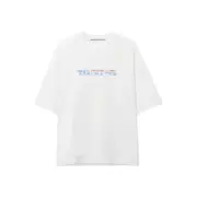 【現貨】Alexander Wang 25SS 模糊字母標語 短袖T恤 白色