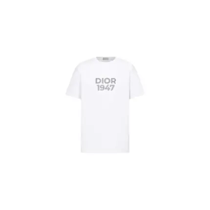 D1OR 24SS 刺繡字母數字logo 簡約 CD 短袖T恤 1947