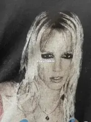 【預售】巴黎 BLC 26SS Britney Spears系列 小甜甜布蘭妮 水洗做舊人像簽名 短袖T恤：圖片 7