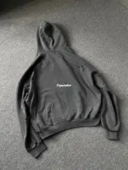 【現貨】巴黎 BLC 24FW Paris Tower Printed Hoodie 鐵塔做舊水洗 帽T連帽衛衣 黑灰：圖片 12