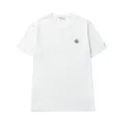 【預售】【福利回饋】Moncler 簡約素色羊毛刺繡小標 短袖T恤素T 黑色/白色：圖片 6