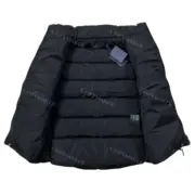 PRA 21SS 素色簡約 三角標小logo 白鴨絨羽絨背心馬甲：圖片 11