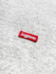 【預售】Sup FW24 Small Box Zip Up Hooded 刺繡小標拉鍊夾克連帽外套 黑色/灰色：圖片 5