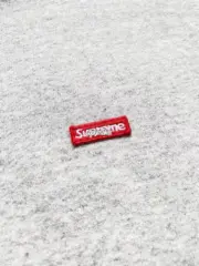 【預售】Sup FW24 Small Box Zip Up Hooded 刺繡小標拉鍊夾克連帽外套 黑色/灰色：圖片 6