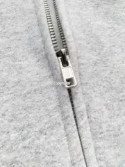 【預售】Sup FW24 Small Box Zip Up Hooded 刺繡小標拉鍊夾克連帽外套 黑色/灰色：圖片 7