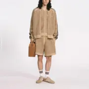 【預售】CLOT x AD originals 24FW 網狀網眼條紋拼色針織毛巾短褲休閒褲運動褲 三色：圖片 10