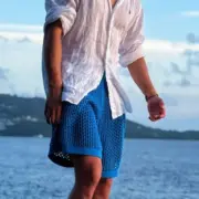 【預售】CLOT x AD originals 24FW 網狀網眼條紋拼色針織毛巾短褲休閒褲運動褲 三色：圖片 12