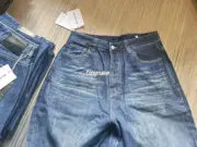 【預售】Acne Studios 24FW 泥染拼色皮標 2023M 單寧牛仔褲寬版工裝褲 baggy：圖片 5