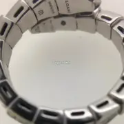 【預售】BVLGAI 寶格li Serpenti Viper 靈蛇系列 白金V金 滿鑽莫桑鑽 單環戒指：圖片 5