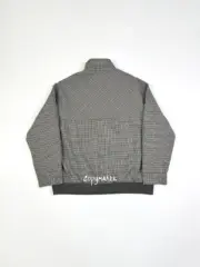 M1U M1U 24FW 繆繆 字母Logo貼布刺繡 格紋千鳥格 立領夾克外套：圖片 9