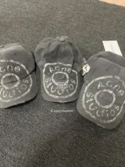 【現貨】Acne Studios 24FW 做舊破壞水洗字母logo 棒球帽鴨舌帽老帽帽子：圖片 6