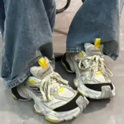 【預售】巴黎 BLC CARGO 時尚復古作舊 增高 老爹鞋 休閒鞋 11代 白黃：圖片 5