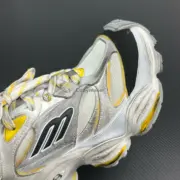 【預售】巴黎 BLC CARGO 時尚復古作舊 增高 老爹鞋 休閒鞋 11代 白黃：圖片 8