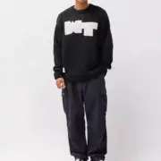 【預售】WTAPS CREW NECK CRE/SWEATER POLY 針織毛衣圓領衛衣大學T長袖 黑色