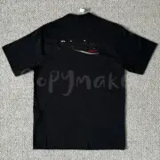 巴黎 BLC 23SS 膠帶 遮擋 遮蔽 可樂 波浪 刺繡 短袖T恤：圖片 7