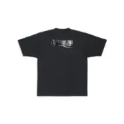 巴黎 BLC 23SS 膠帶 遮擋 遮蔽 可樂 波浪 刺繡 短袖T恤：圖片 4