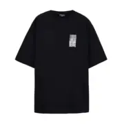 巴黎 BLC 21FW 流蘇 瀑布 刺繡logo 短袖 T恤：圖片 5