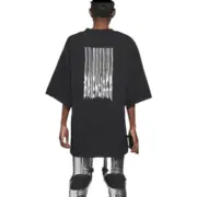 巴黎 BLC 21FW 流蘇 瀑布 刺繡logo 短袖 T恤：圖片 4