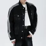 巴黎 BLC x AD 聯名 23SS 條紋 復古 牛仔外套 夾克 單寧