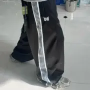 【預售】Needles 22SS Butterfly H.D. Track Pants 復古織帶 寬版燈籠褲胖胖褲休閒褲 黑白：圖片 5