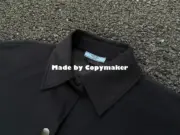 PRA 22FW 純羊絨100% 三角標 襯衫 夾克 外套 OVERSIZE：圖片 6