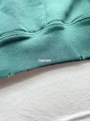 【預售】Sup x MM6 Maison Margiela SS25 聯名 火焰骷髏字母 拉鍊夾克連帽外套 黑色/綠色：圖片 13