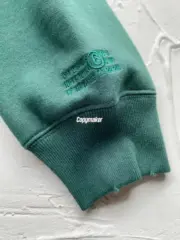 【預售】Sup x MM6 Maison Margiela SS25 聯名 火焰骷髏字母 拉鍊夾克連帽外套 黑色/綠色：圖片 14