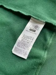 【預售】Sup x MM6 Maison Margiela SS25 聯名 火焰骷髏字母 拉鍊夾克連帽外套 黑色/綠色：圖片 16