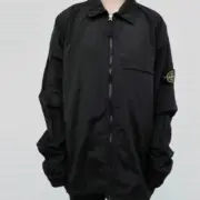 STONE ISLAND 22SS 石頭島 純色 金屬尼龍 拉鍊夾克 外套：圖片 2