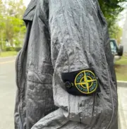 STONE ISLAND 22SS 石頭島 純色 金屬尼龍 拉鍊夾克 外套：圖片 8