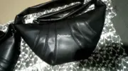 【現貨】LEMAIRE Croissant Bag 羊皮 牛角包流浪包可頌包側背包斜背包 小號 黑色：圖片 8
