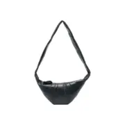 【現貨】LEMAIRE Croissant Bag 羊皮 牛角包流浪包可頌包側背包斜背包 小號 黑色：圖片 2