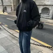 【現貨】BLC 巴黎 22FW 3B 刺繡Logo 復古 運動外套 夾克 衝鋒衣：圖片 4