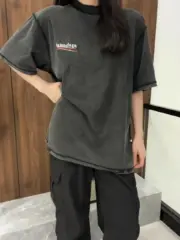 【現貨】巴黎 BLC 25SS Political Campaign 水洗做舊可樂波浪 雙面穿反穿 短袖T恤：圖片 6