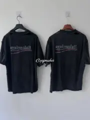 【現貨】巴黎 BLC 25SS Political Campaign 水洗做舊可樂波浪 雙面穿反穿 短袖T恤：圖片 9