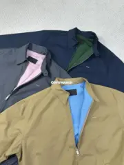 【預售】【原廠面料】PRA 25SS 拼色撞色 字母小logo 簡約 拉鍊夾克外套 三色 短寬版型：圖片 15