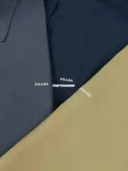 【預售】【原廠面料】PRA 25SS 拼色撞色 字母小logo 簡約 拉鍊夾克外套 三色 短寬版型：圖片 16