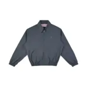 【預售】【原廠面料】PRA 25SS 拼色撞色 字母小logo 簡約 拉鍊夾克外套 三色 短寬版型：圖片 4