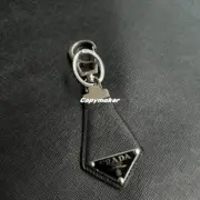 【預售】【過驗】 PRA 24FW 頭層牛皮皮標KF三角牌 鑰匙圈鑰匙扣吊飾：圖片 5