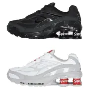 【預售】SUP x NK Shox Ride 2 復古慢跑鞋休閒鞋運動鞋 聯名 黑色/白色：圖片 2