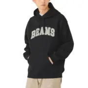 24AW BEAMS JAPAN 日本製 刺繡logo 拼色連帽衛衣帽T長袖：圖片 8