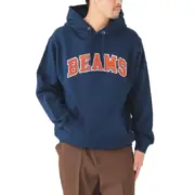 24AW BEAMS JAPAN 日本製 刺繡logo 拼色連帽衛衣帽T長袖：圖片 10